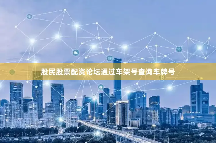 股民股票配资论坛通过车架号查询车牌号